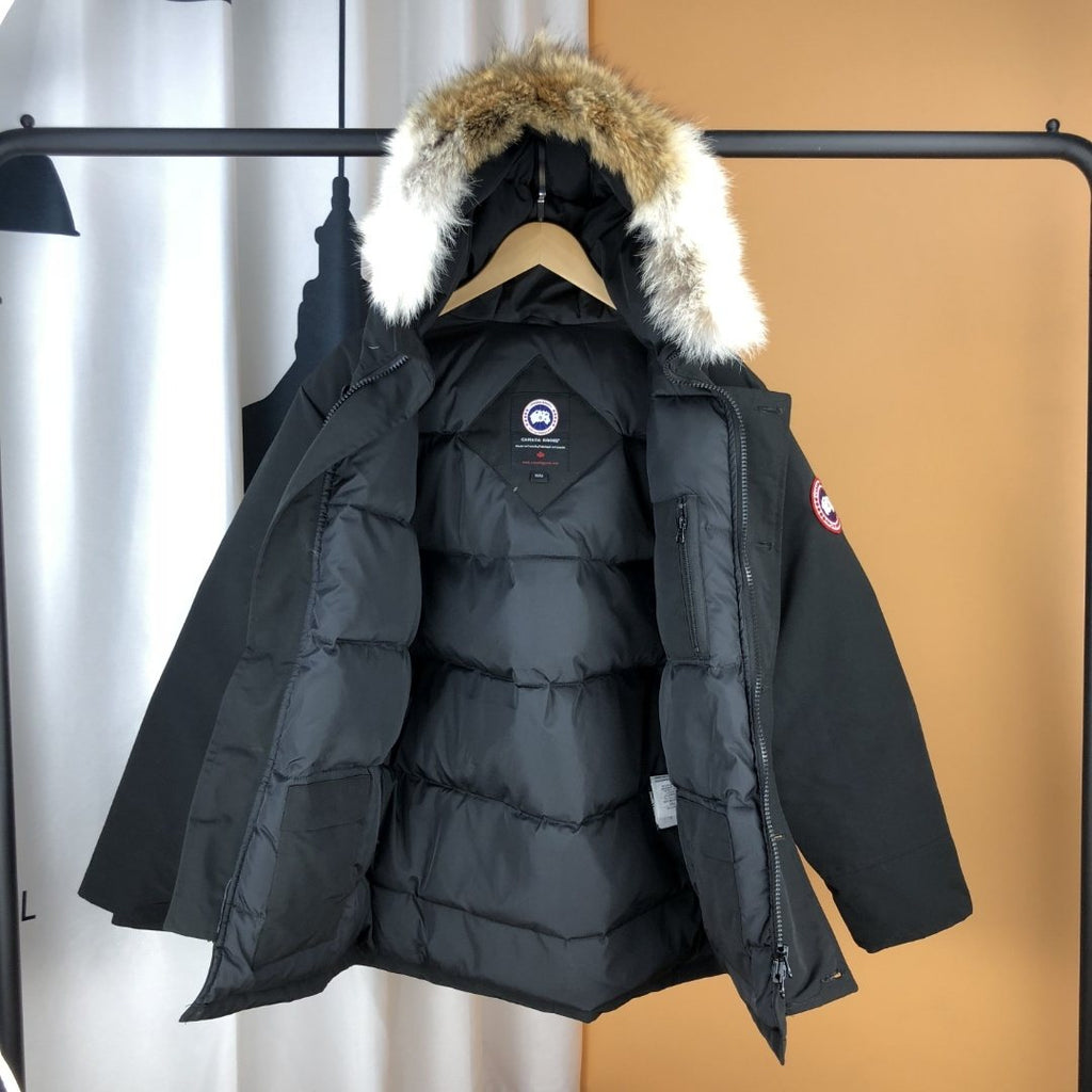 Canada Goose Fur-Trim Hooded Parka Jacket — detail