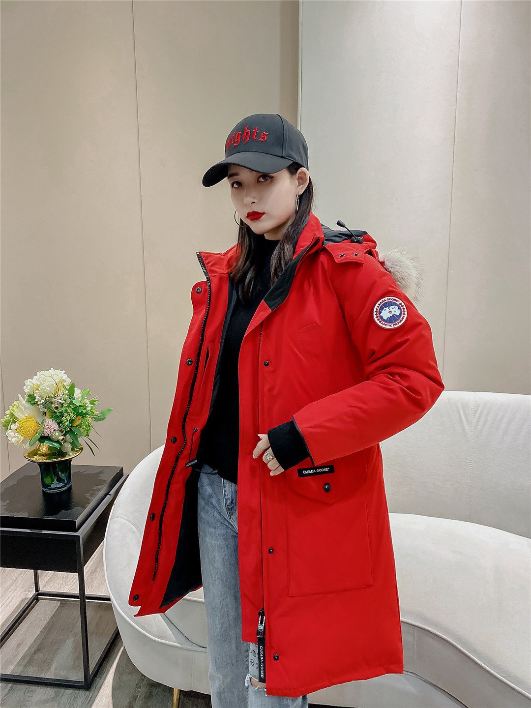 Canada Goose Fur-Trim Hooded Parka — context