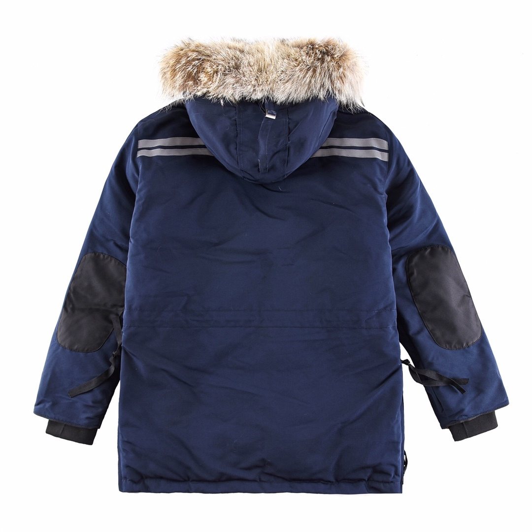 Canada Goose Hooded Long Down Jacket — back