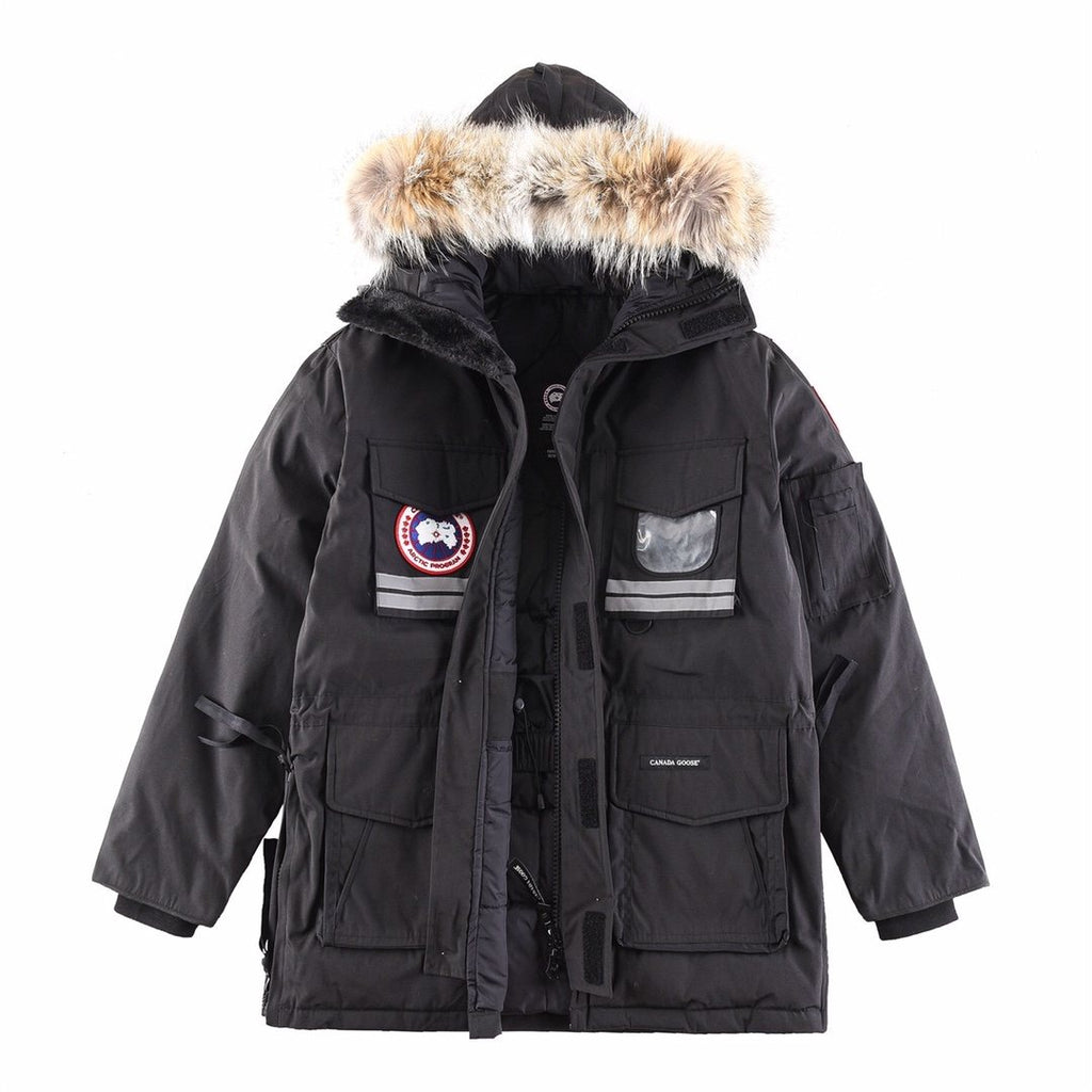 Canada Goose Hooded Long Down Jacket — hero