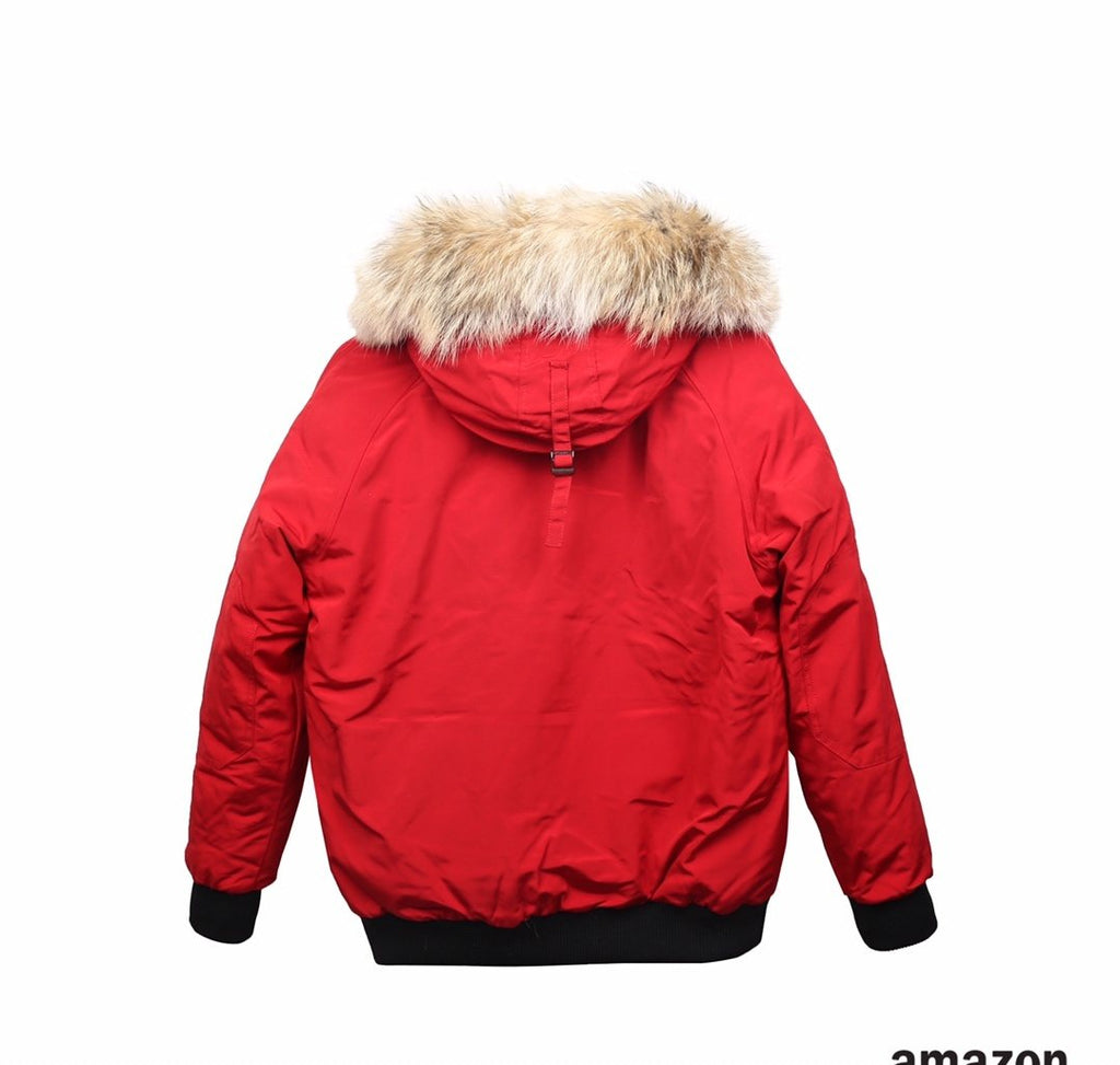 Canada Goose Fur-Trim Hooded Puffer Jacket — back