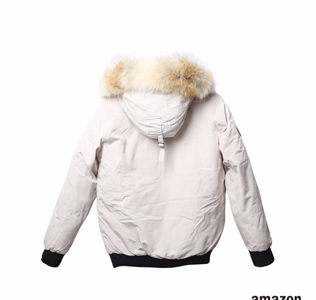 Canada Goose Fur-Trim Hooded Puffer Jacket — back