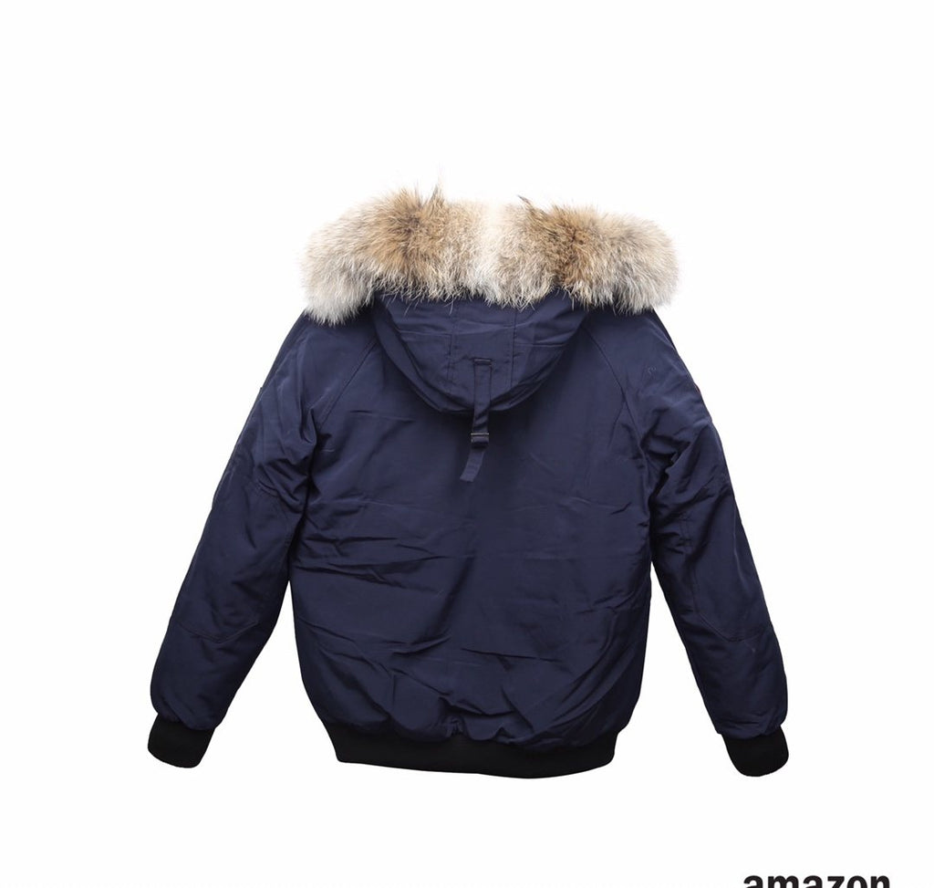 Canada Goose Fur-Trim Hooded Puffer Jacket — back