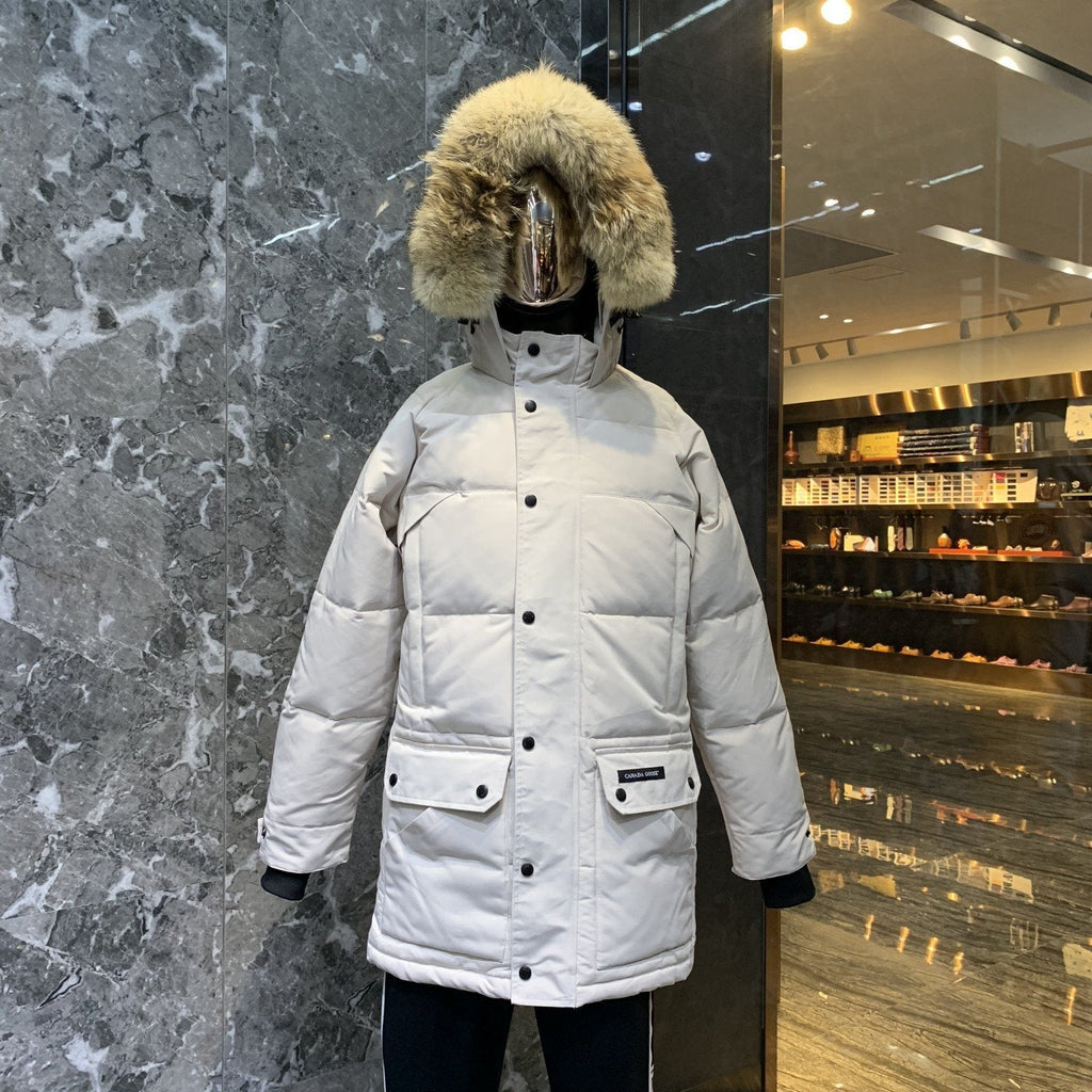 Canada Goose Fur-Trim Hooded Quilted Parka Jacket — front