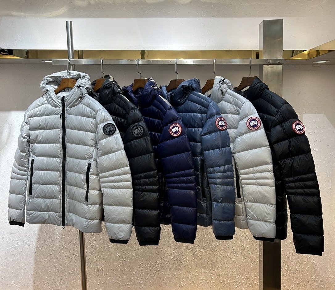 Canada Goose Hooded Short Down Jacket — comparison