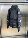 Canada Goose Black Hooded Quilted Puffer Jacket — hero