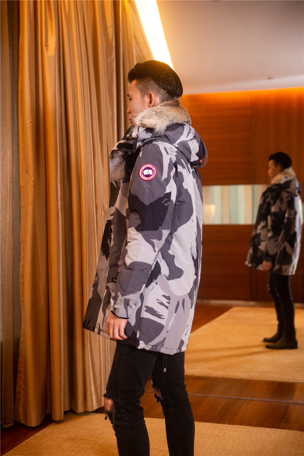 Canada Goose Hooded Puffer Jacket — side