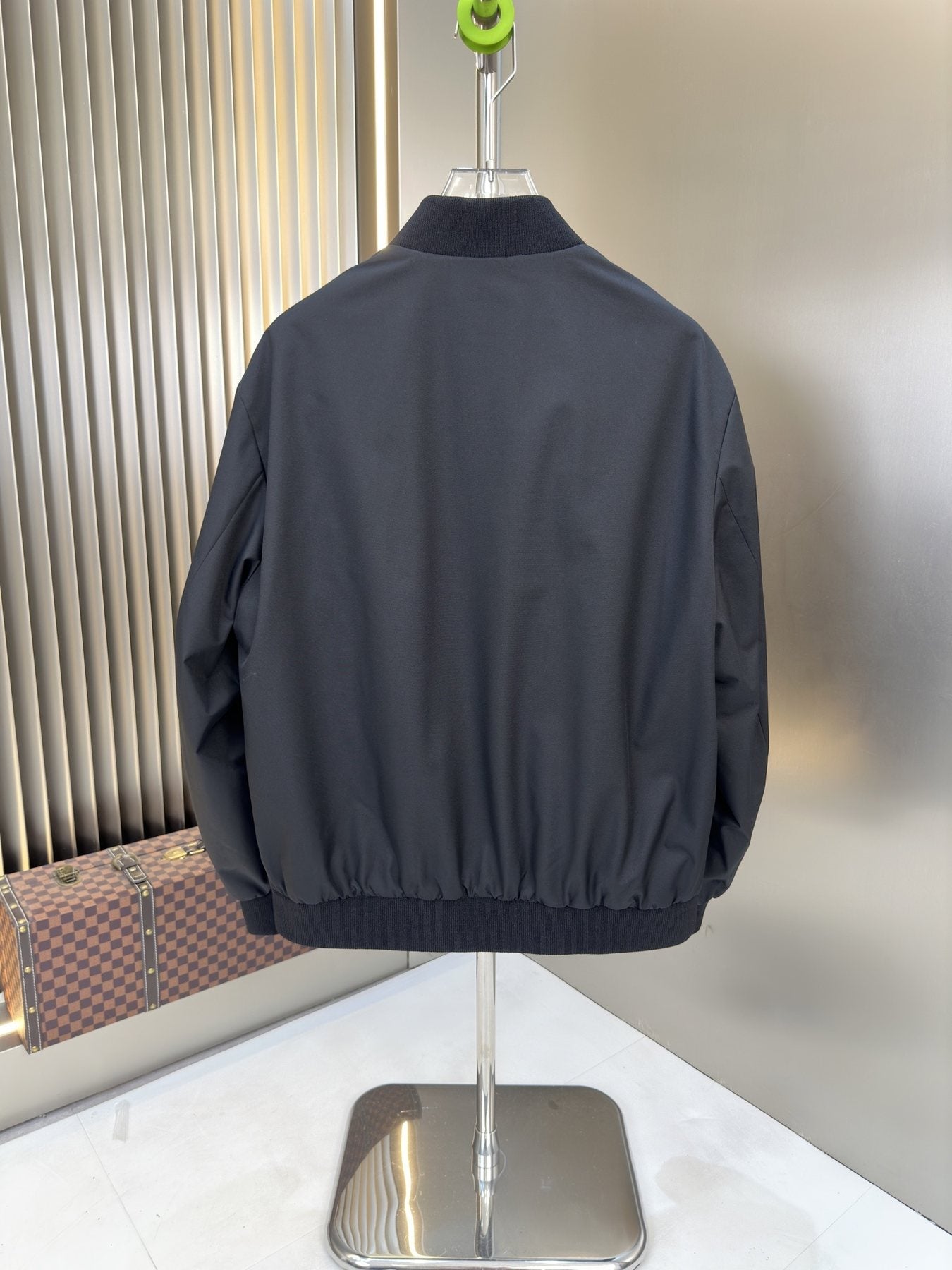 Moncler Black Short Down Coat — back