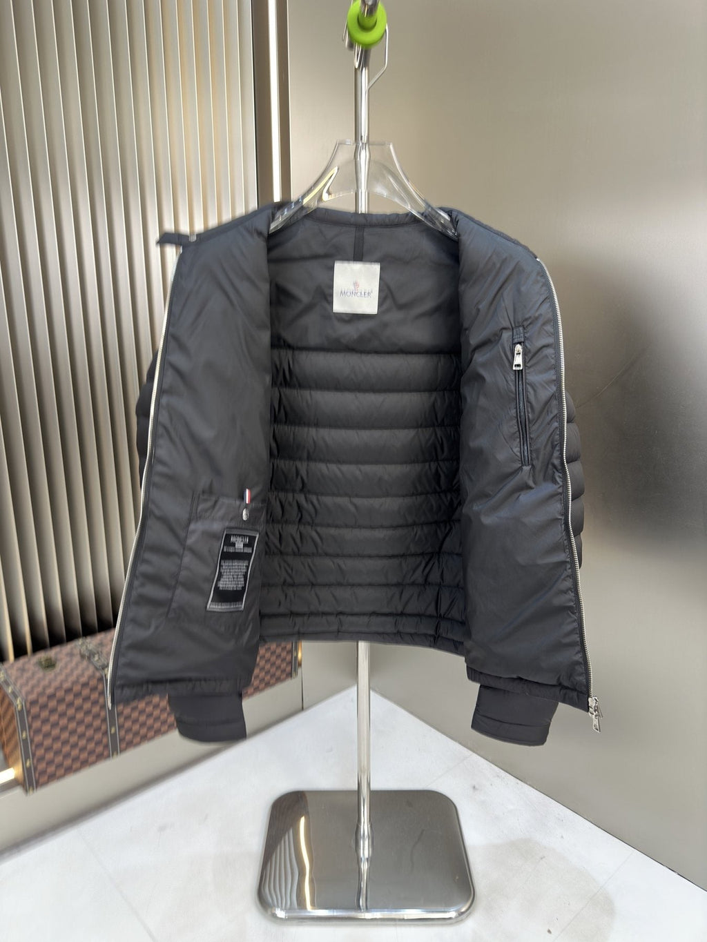 Moncler Quilted Puffer Coat — detail