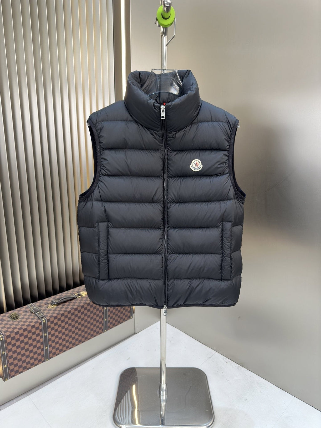 Moncler Quilted Stand-Collar Down Vest — hero