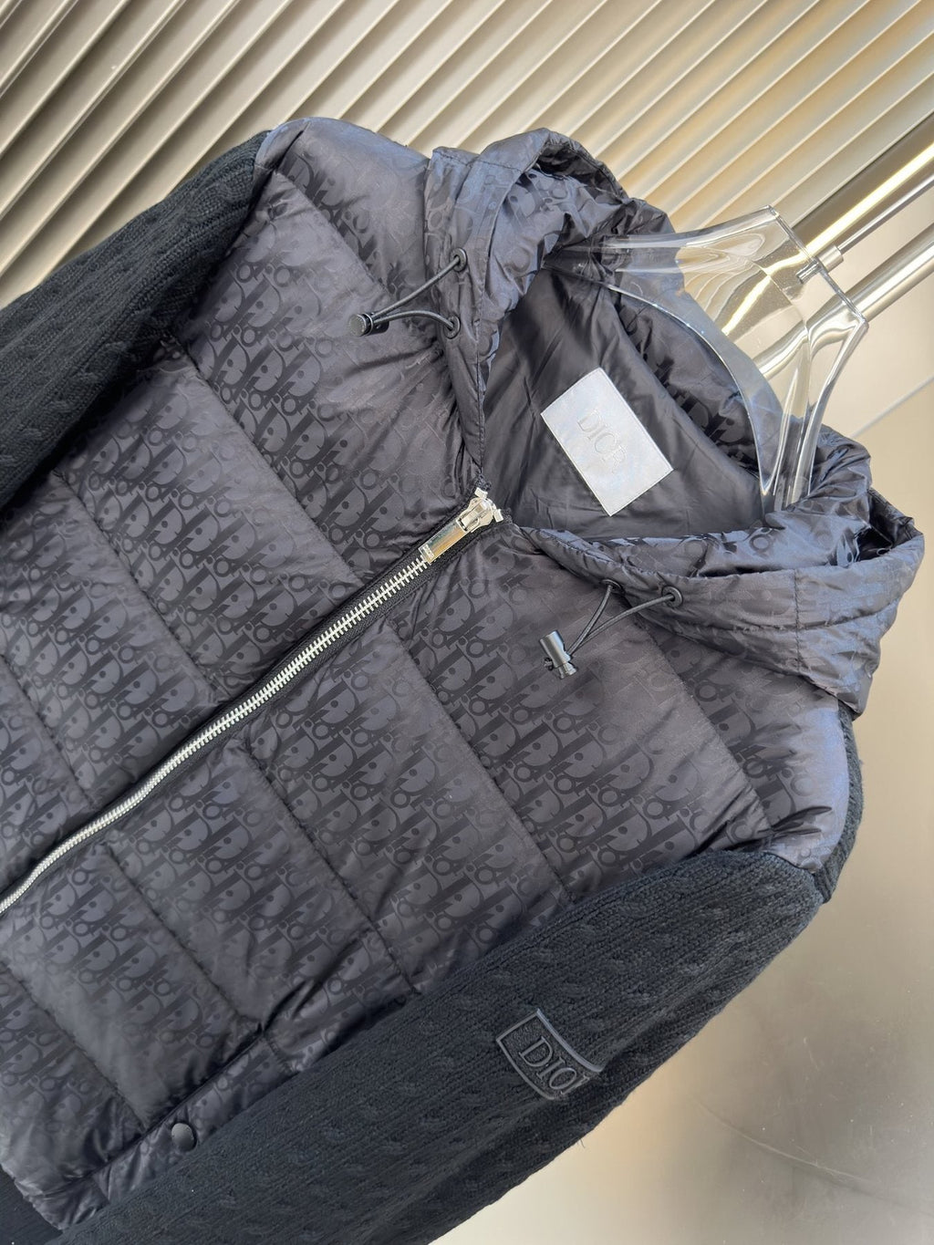 Dior Hooded Quilted Puffer Jacket — detail