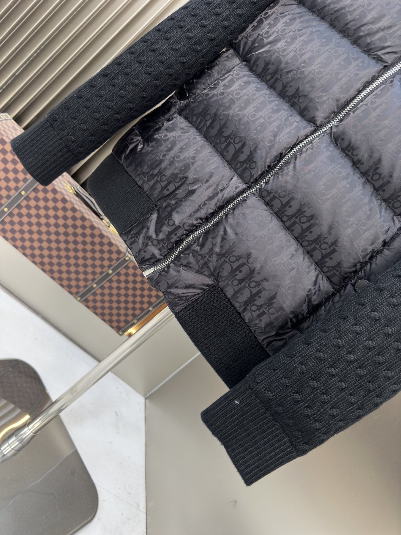 Dior Hooded Quilted Puffer Jacket — detail