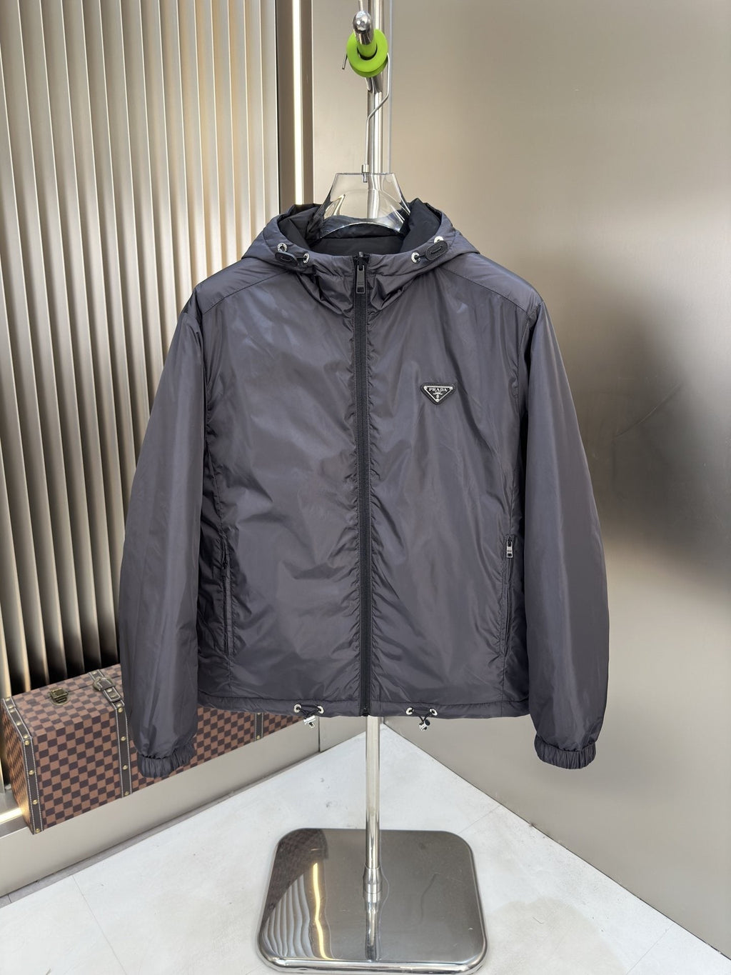 Prada Reversible Hooded Puffer Jacket — hero