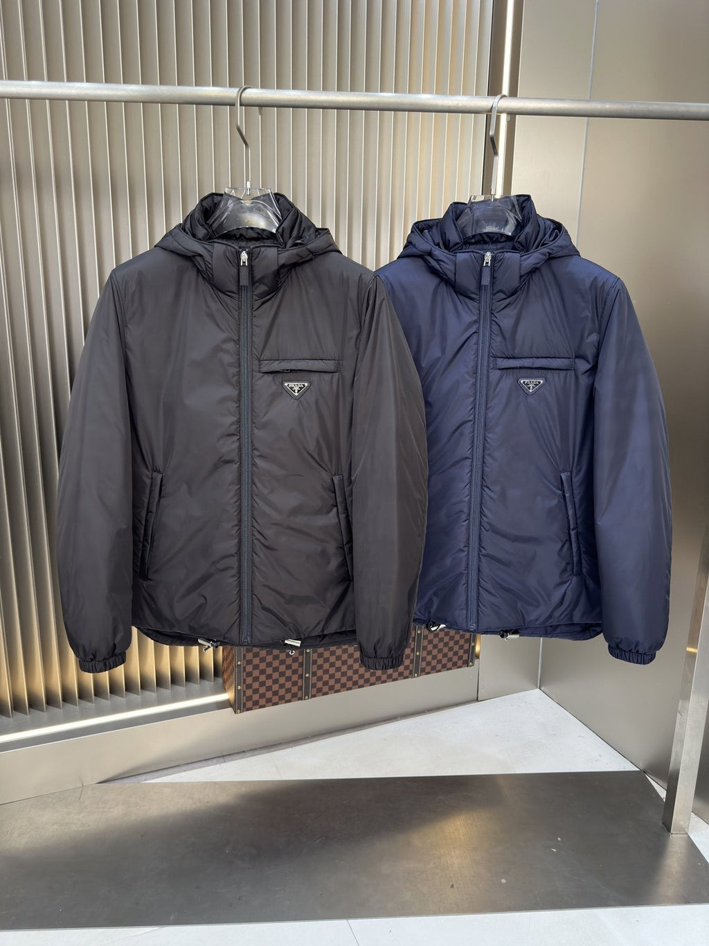 Prada Reversible Hooded Padded Jacket — comparison