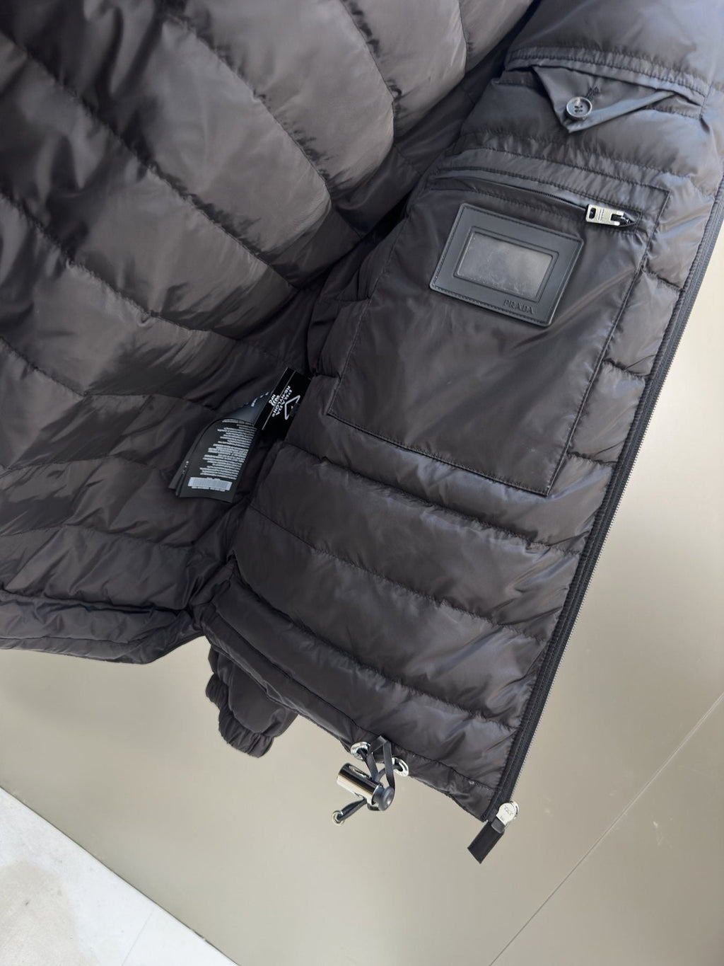 Prada Reversible Hooded Padded Jacket — detail