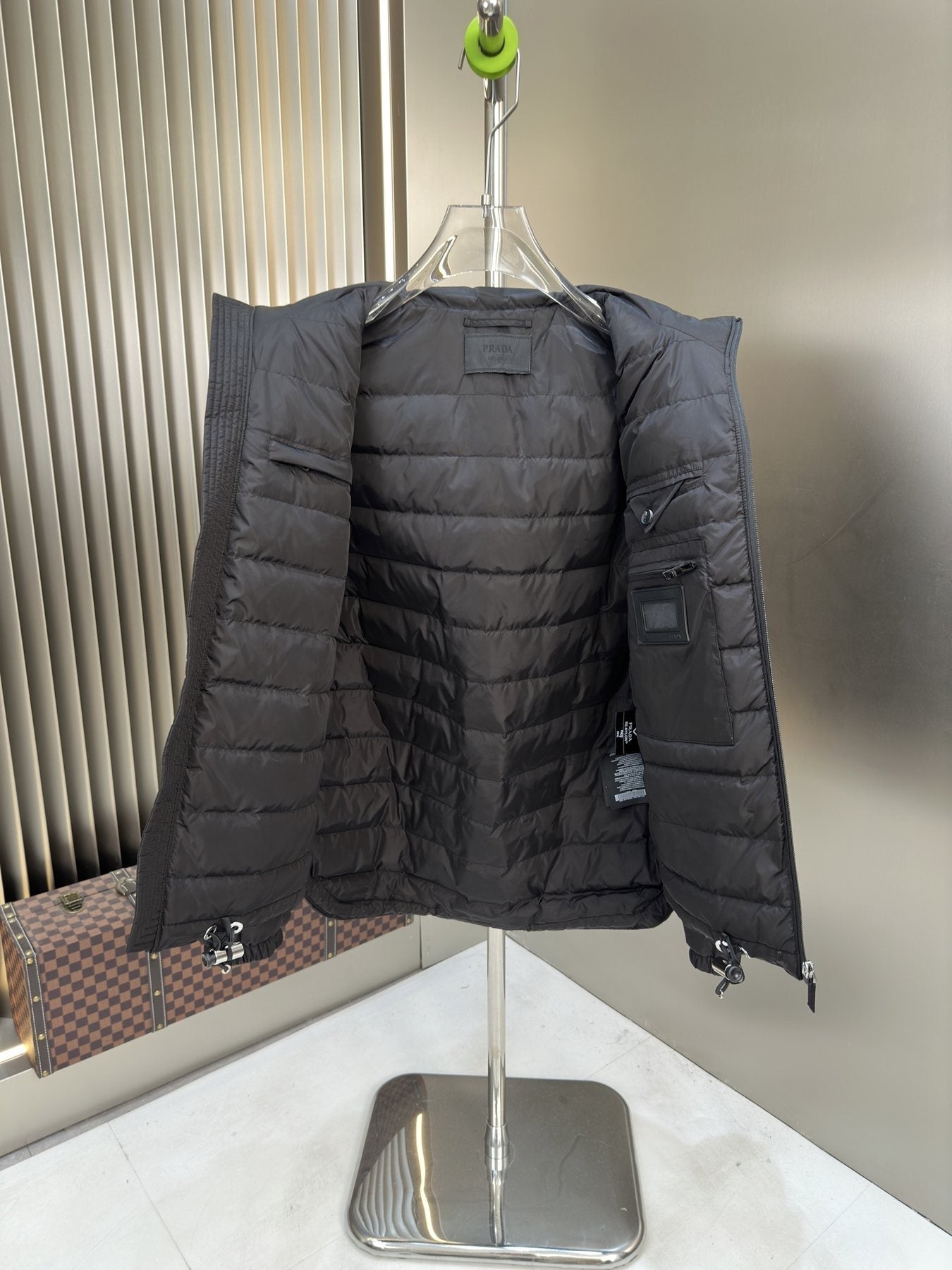 Prada Reversible Hooded Padded Jacket — detail