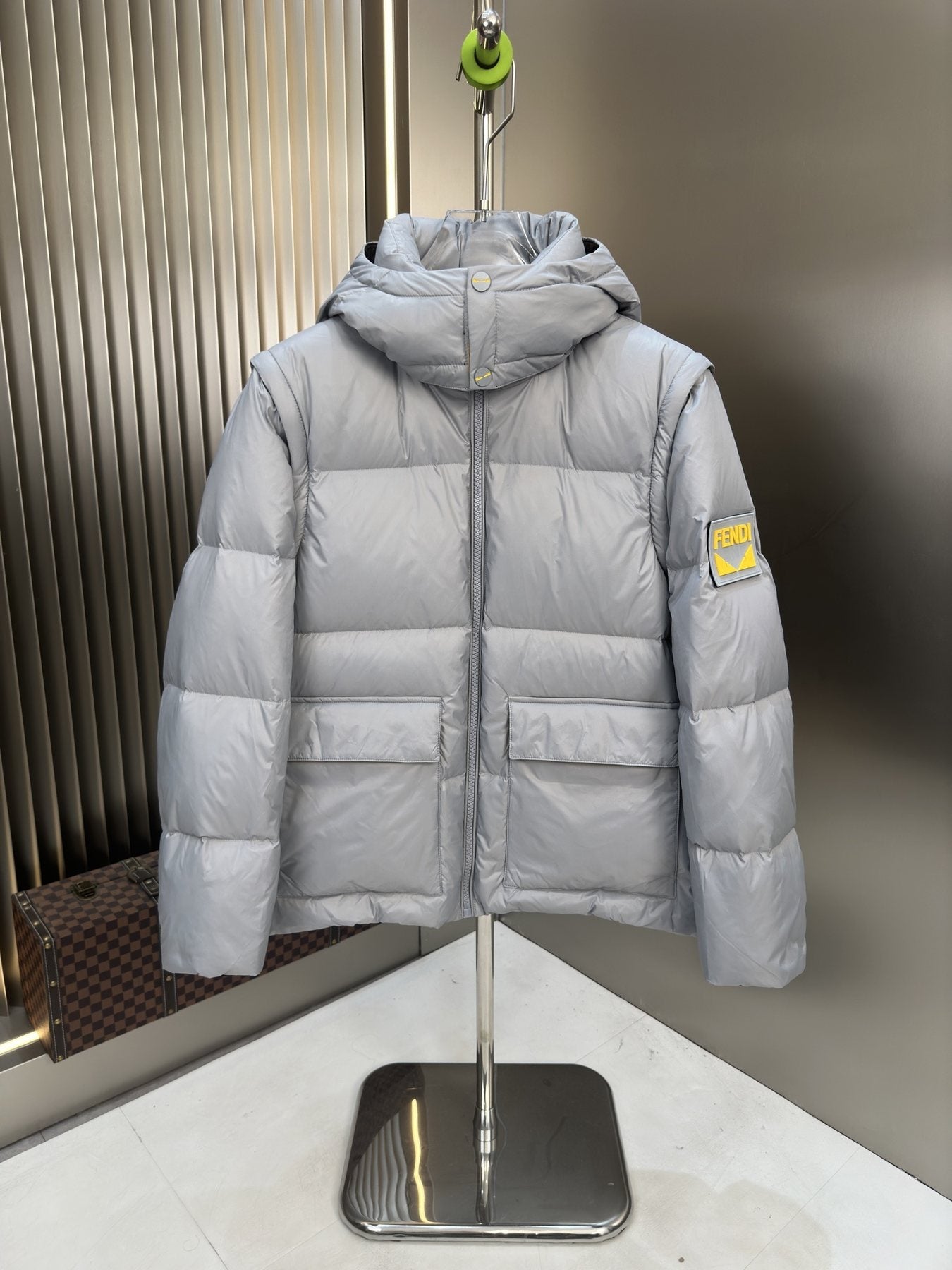 Prada 2-in-1 Hooded Puffer Jacket — front