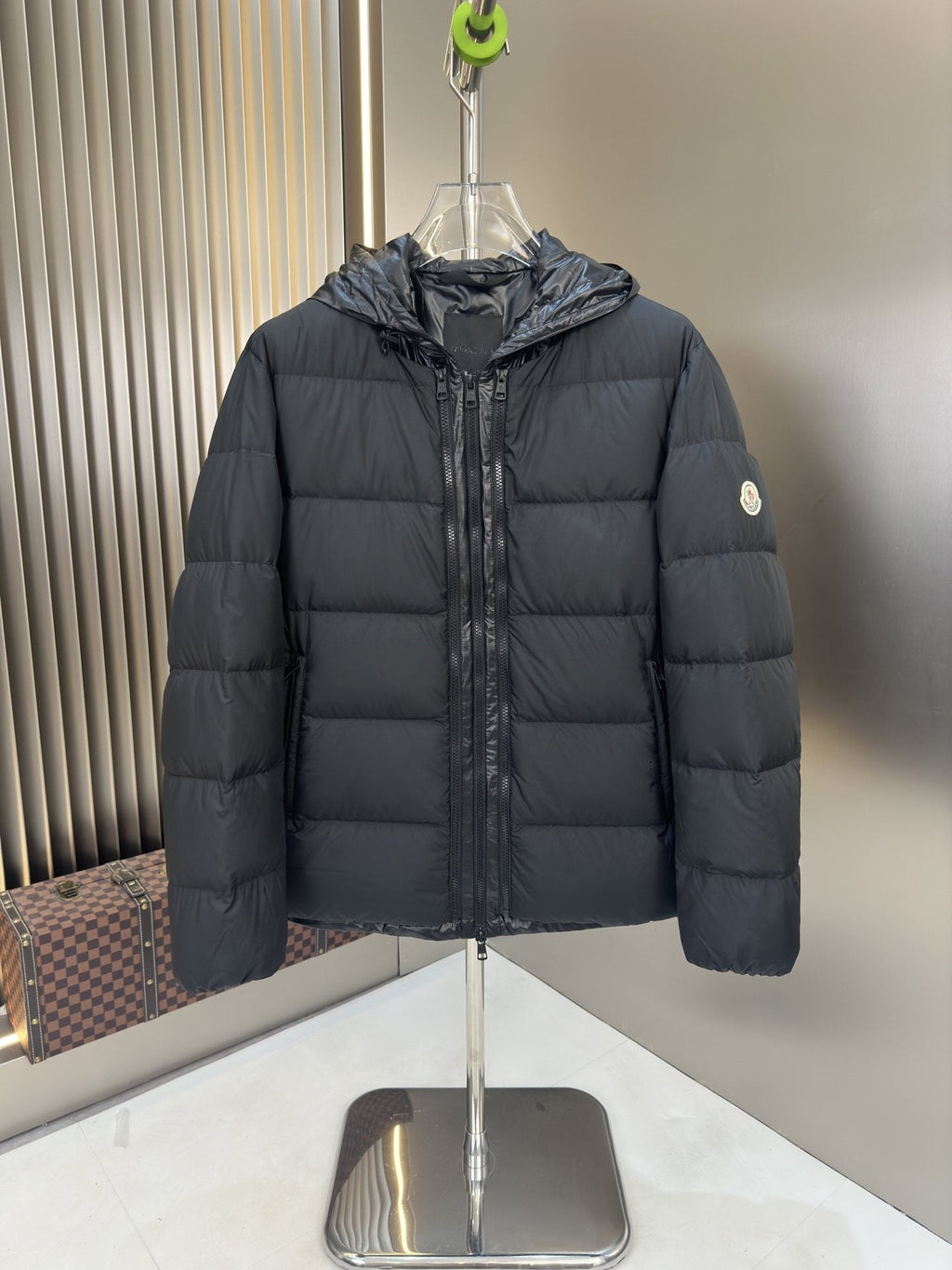 Moncler Reversible Black Puffer Coat — hero
