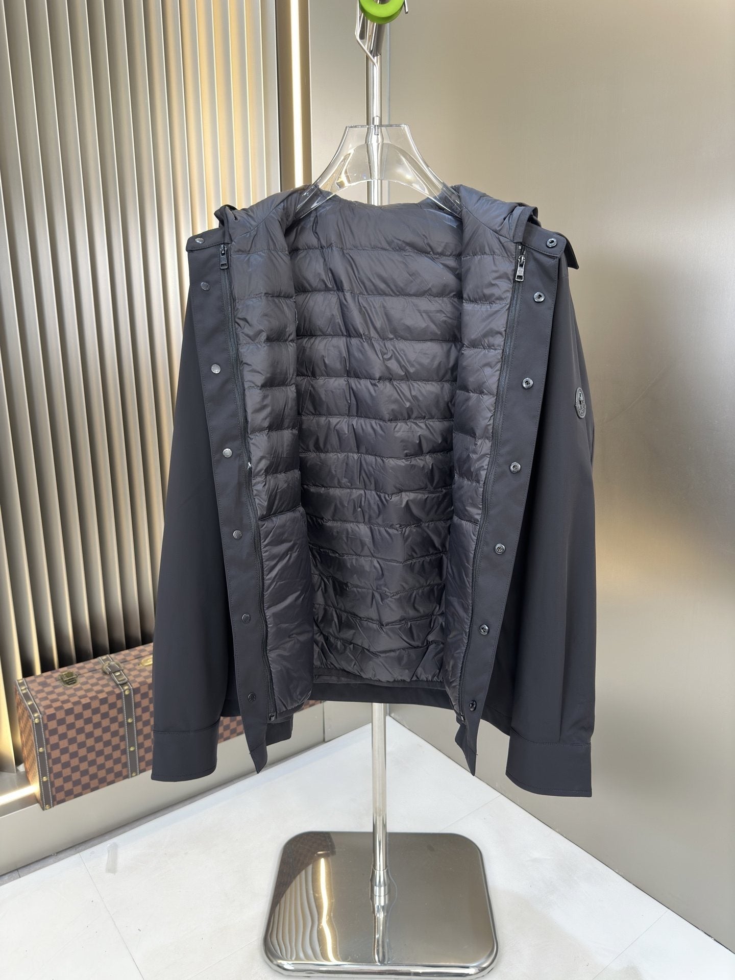 Moncler 2-in-1 Detachable Quilted-Liner Coat — hero