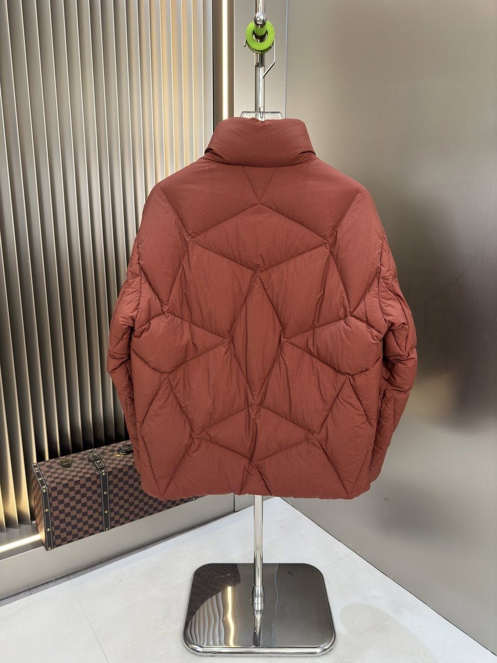 Moncler Chevron-Quilted Puffer Coat — back