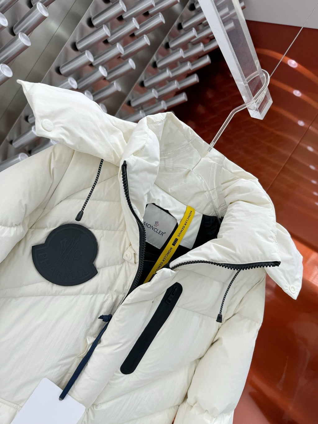 Men Moncler coat Hooded Quilted Puffer Jacket — detail