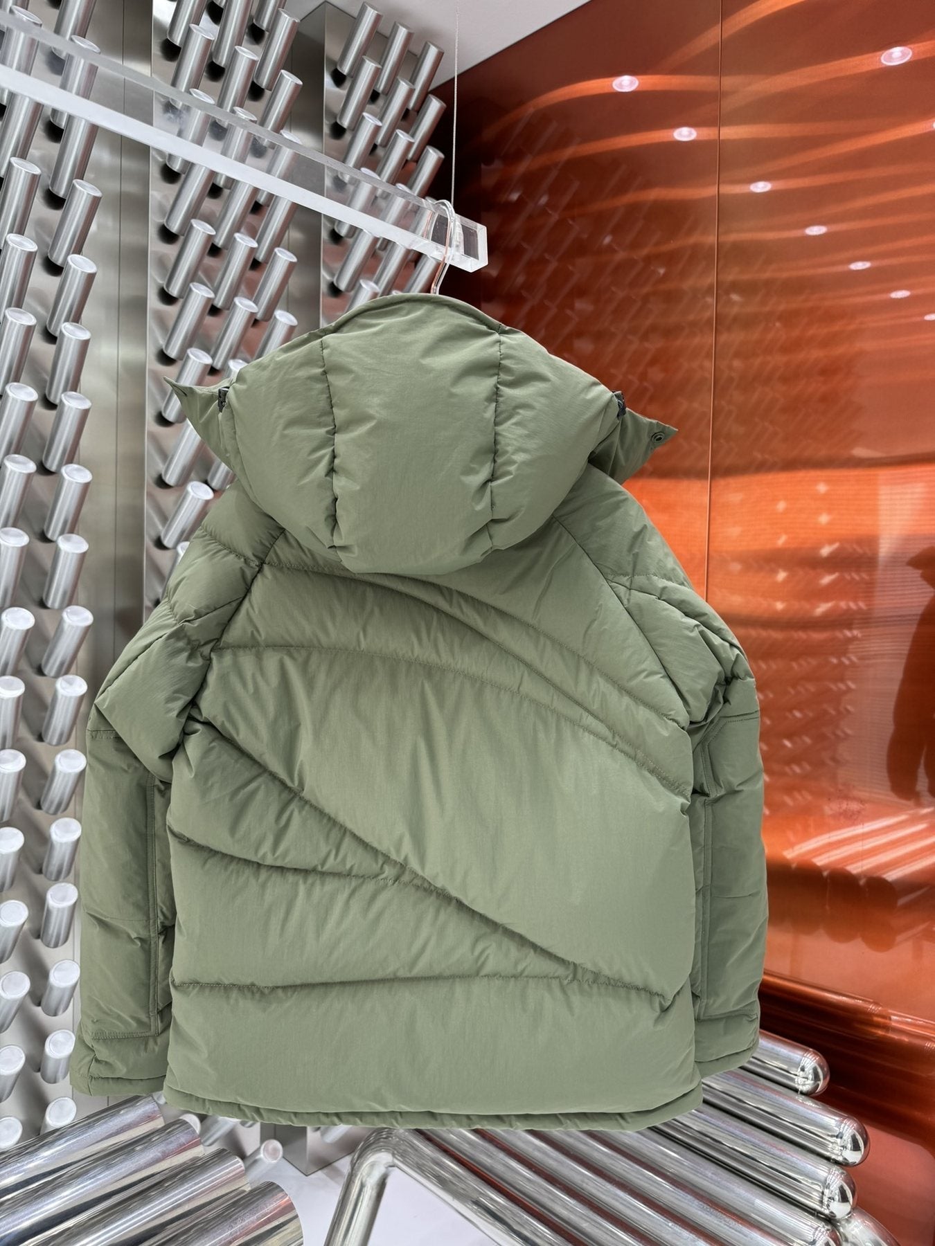 Men Moncler coat Hooded Quilted Puffer Jacket — back