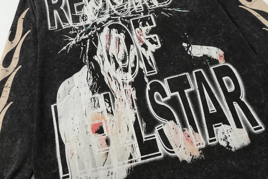 Hellstar Records Graphic Long-Sleeve T-Shirt — detail
