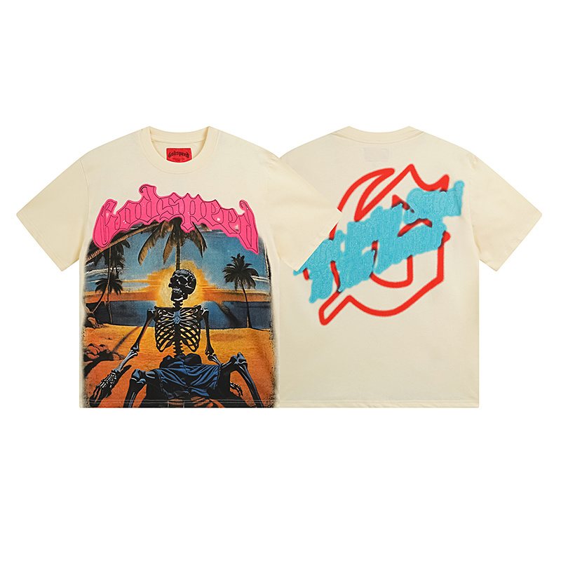 Godspeed Skeleton Beach Graphic Short-Sleeve T-Shirt — hero