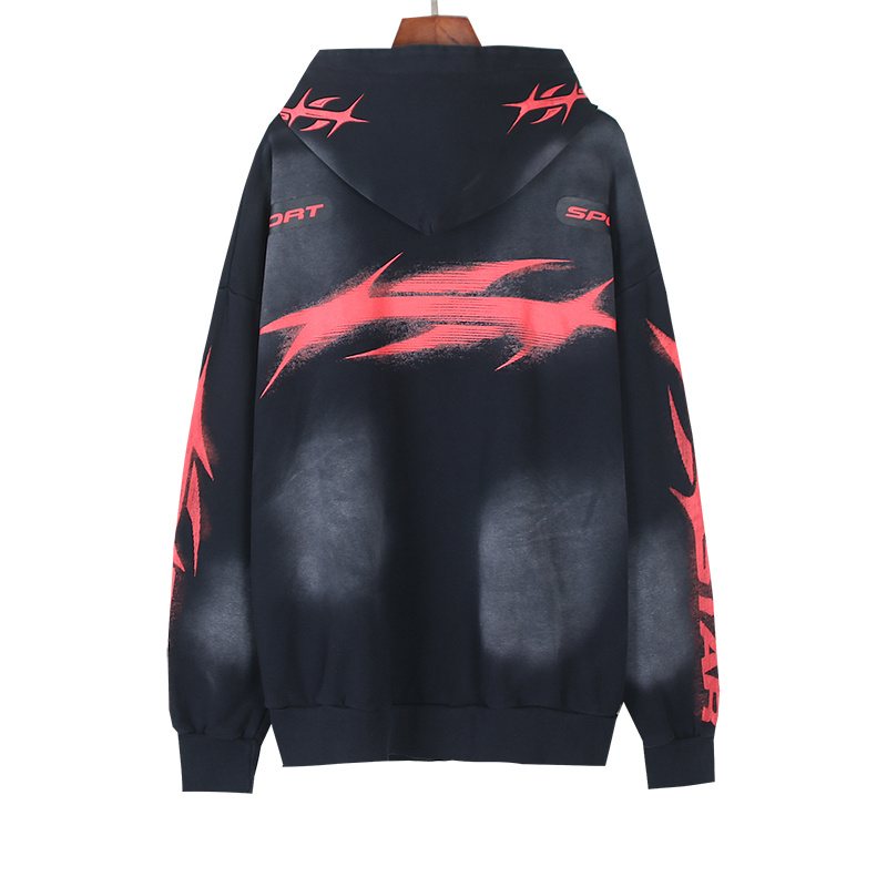 Hellstar Sport Graphic Hoodie - Washed Black — back