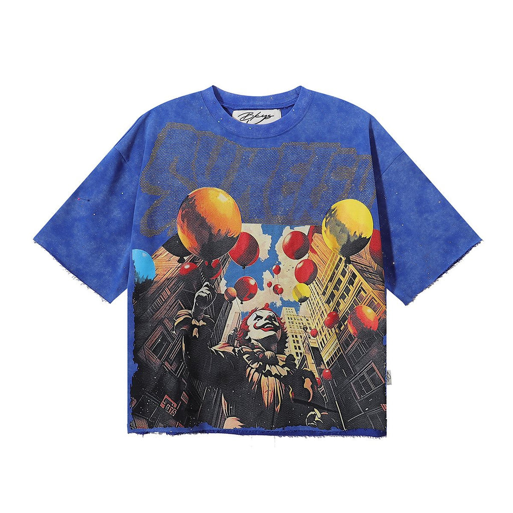 BKYS Revival Clown Balloon Rhinestone Graphic T-Shirt — hero