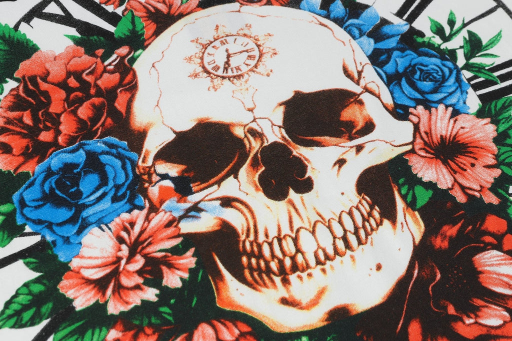 Godspeed Skull & Floral Graphic Short-Sleeve T-Shirt — detail
