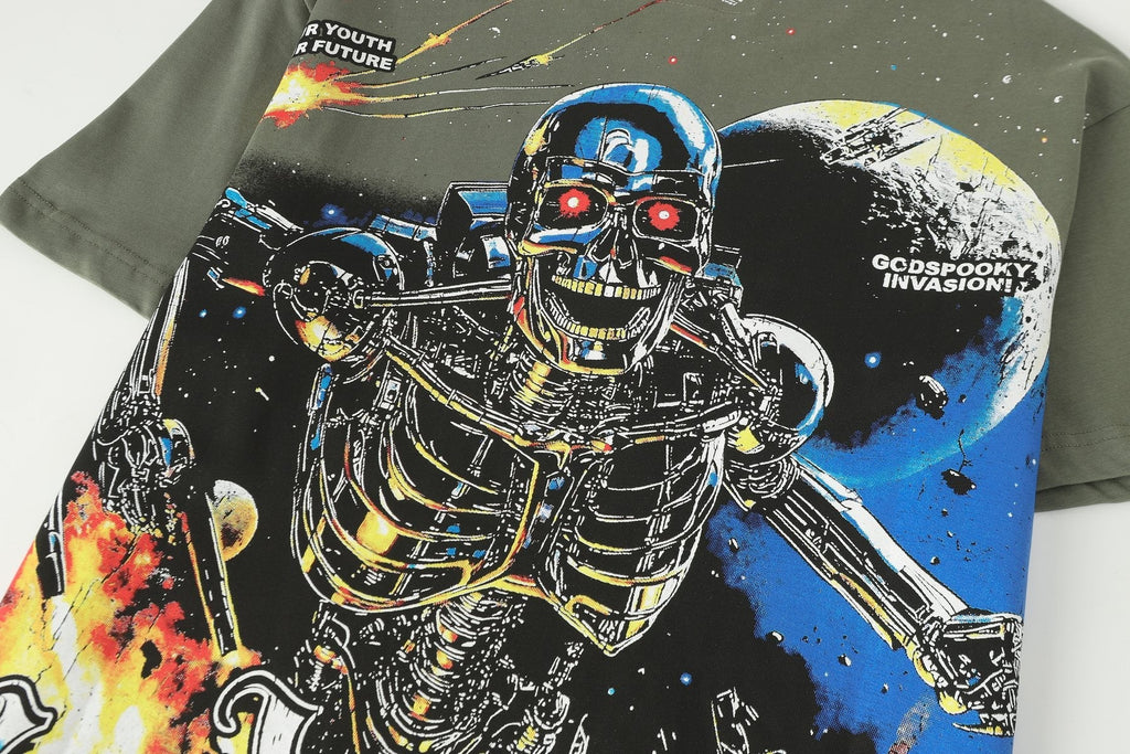 Godspeed Robot Space Graphic T-Shirt — detail