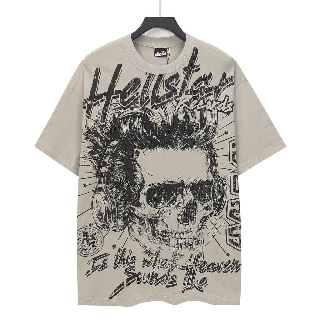 Hellstar Skull World Tour Graphic T-Shirt — front