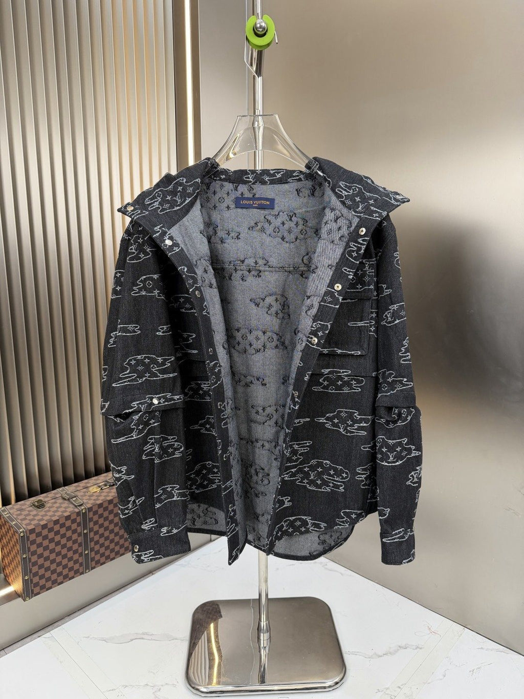 2026 Original Jacket Hooded Outline Print Jacket — detail