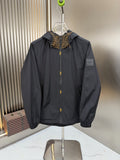 Fendi Black Hooded Zip-Front Jacket — hero