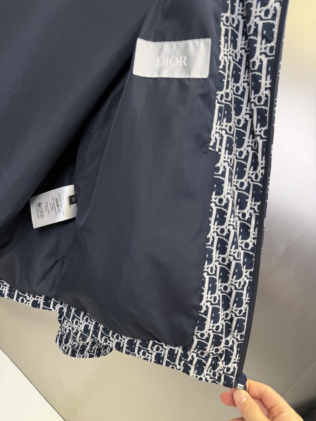 2026 Original Jacket Hooded Monogram Stripe Jacket — neck_label