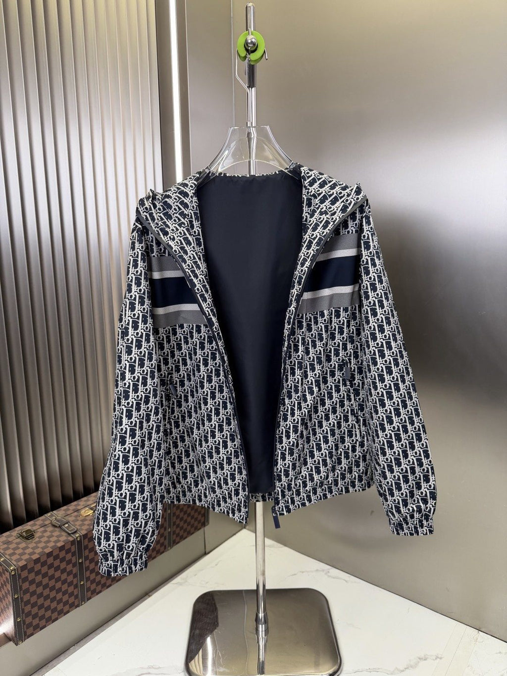 2026 Original Jacket Hooded Monogram Stripe Jacket — detail