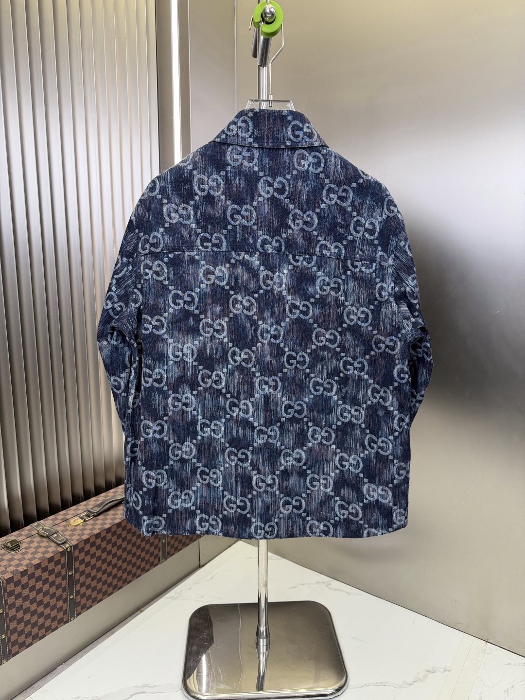 2026 Original Jacket Blue Monogram Denim Jacket — back