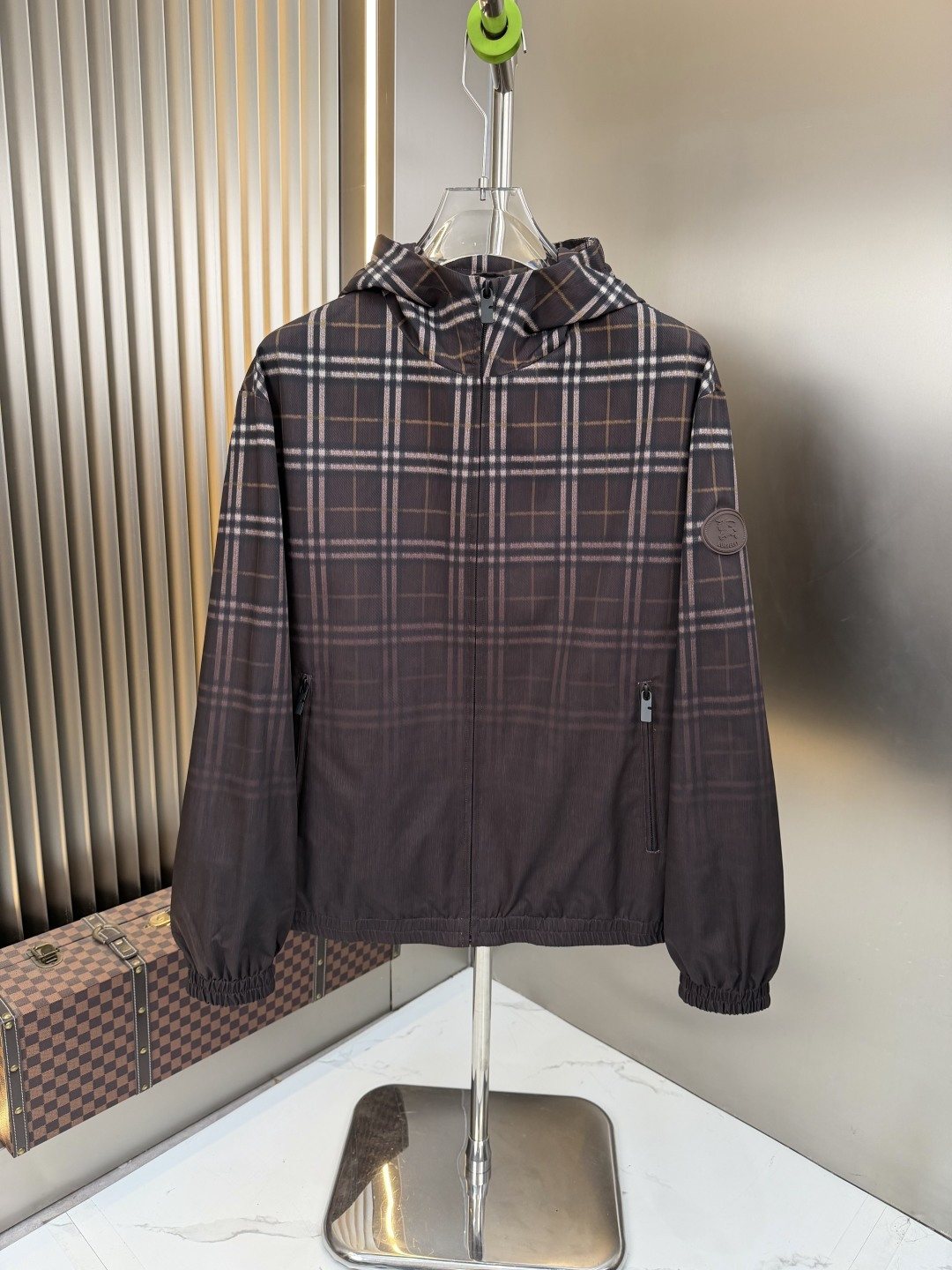 2026 Original Jacket Plaid Hooded Pullover — front