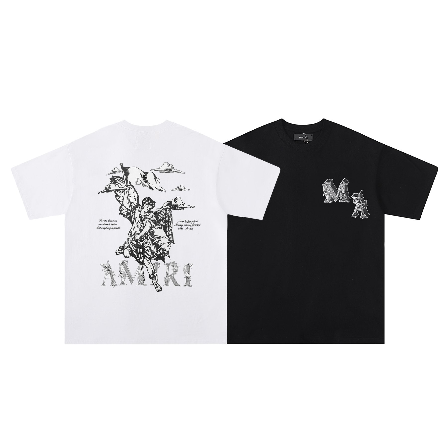AMIRI Angel Flag Graphic T-Shirt — comparison