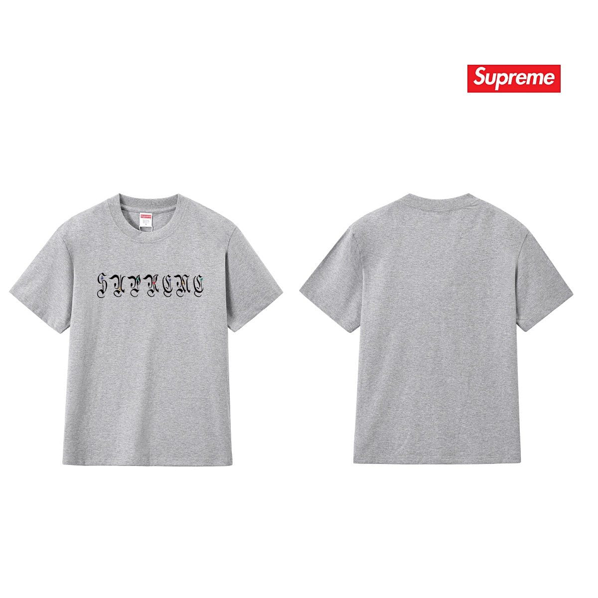 Supreme Gothic Wordmark Short-Sleeve T-Shirt — back
