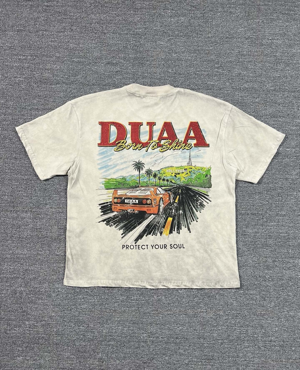 DUAA New Age Car Graphic T-Shirt — front