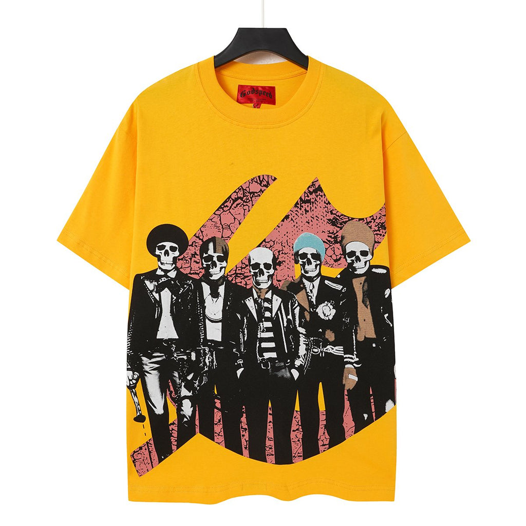 Godspeed Skeleton Band Guitar Graphic T-Shirt — hero