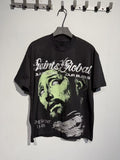 SAINT Green Portrait Graphic T-Shirt — front