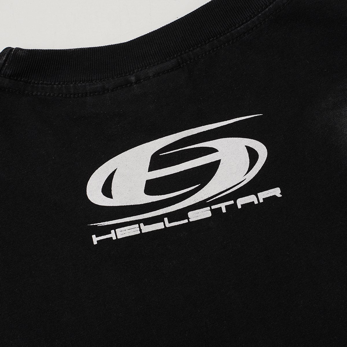 Hellstar Washed Black Star Graphic T-Shirt — detail