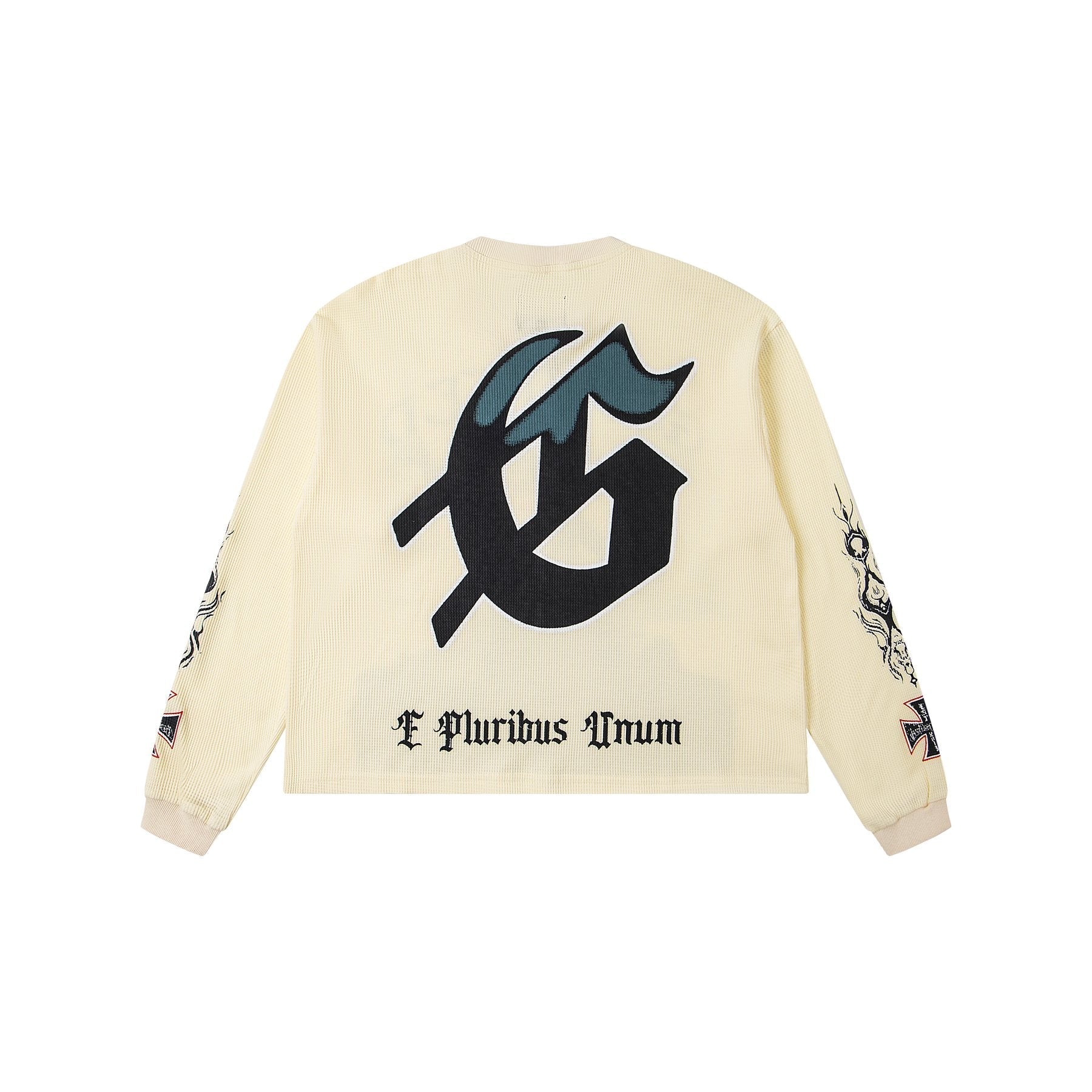 Godspeed E Pluribus Unum Graphic Long-Sleeve T-Shirt — back