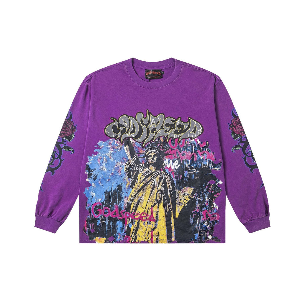 Godspeed E Pluribus Unum Graphic Long-Sleeve T-Shirt — front