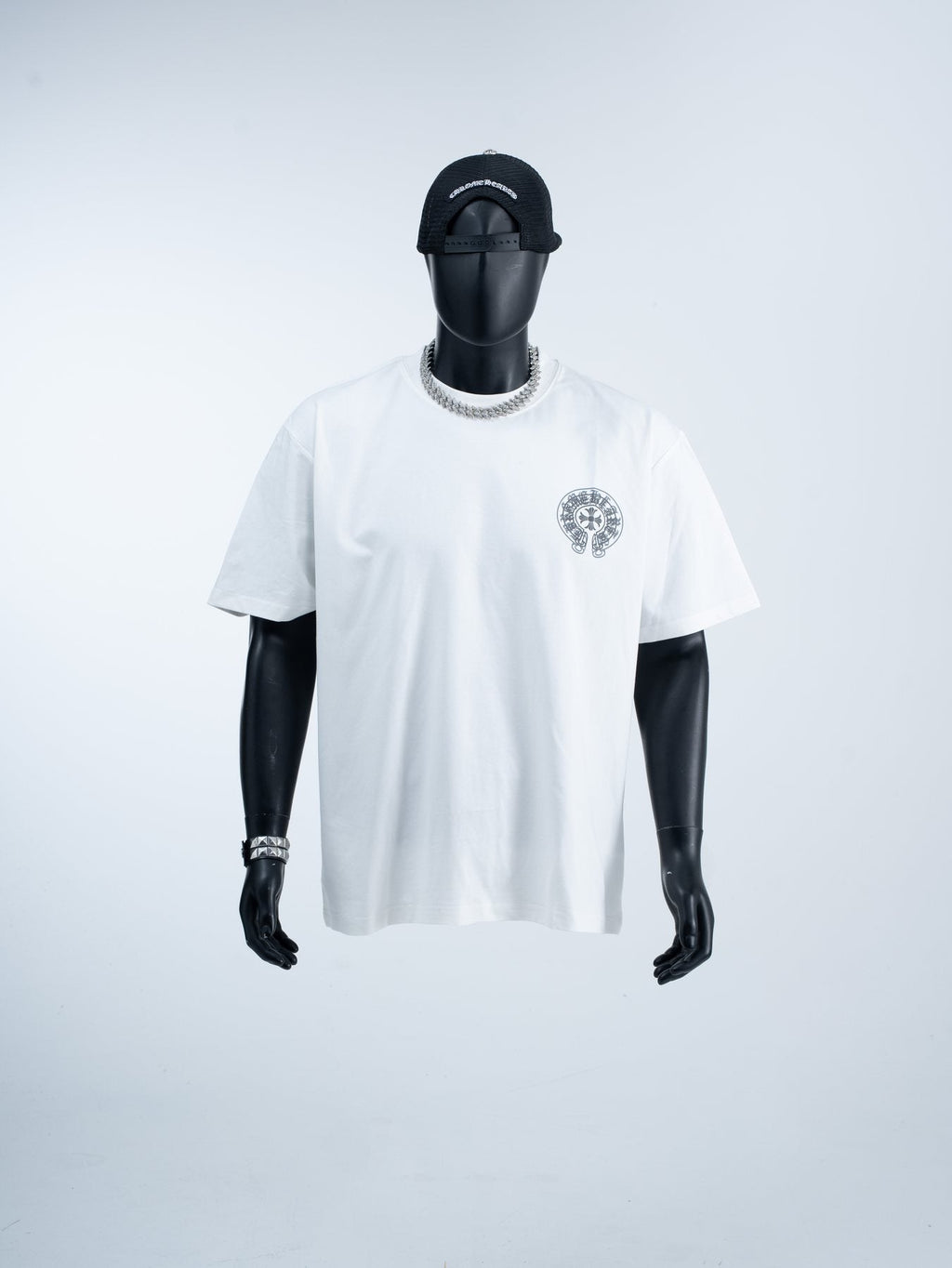 Chrome Hearts Horseshoe Cross Graphic T-Shirt — front