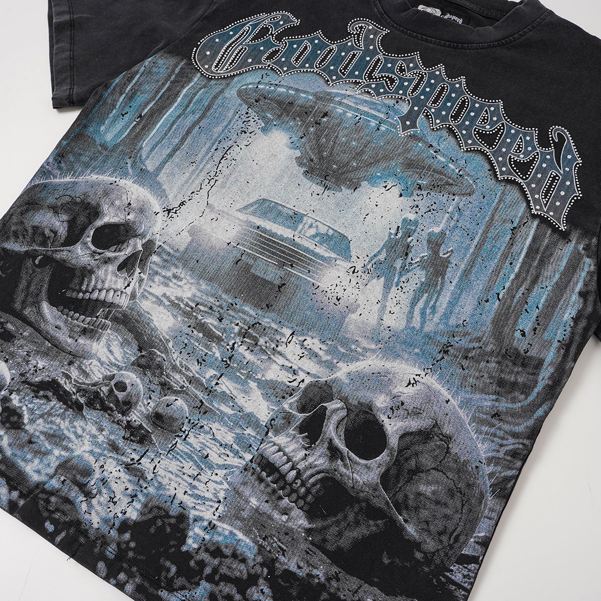 Godspeed Skull Graphic Short-Sleeve T-Shirt — detail
