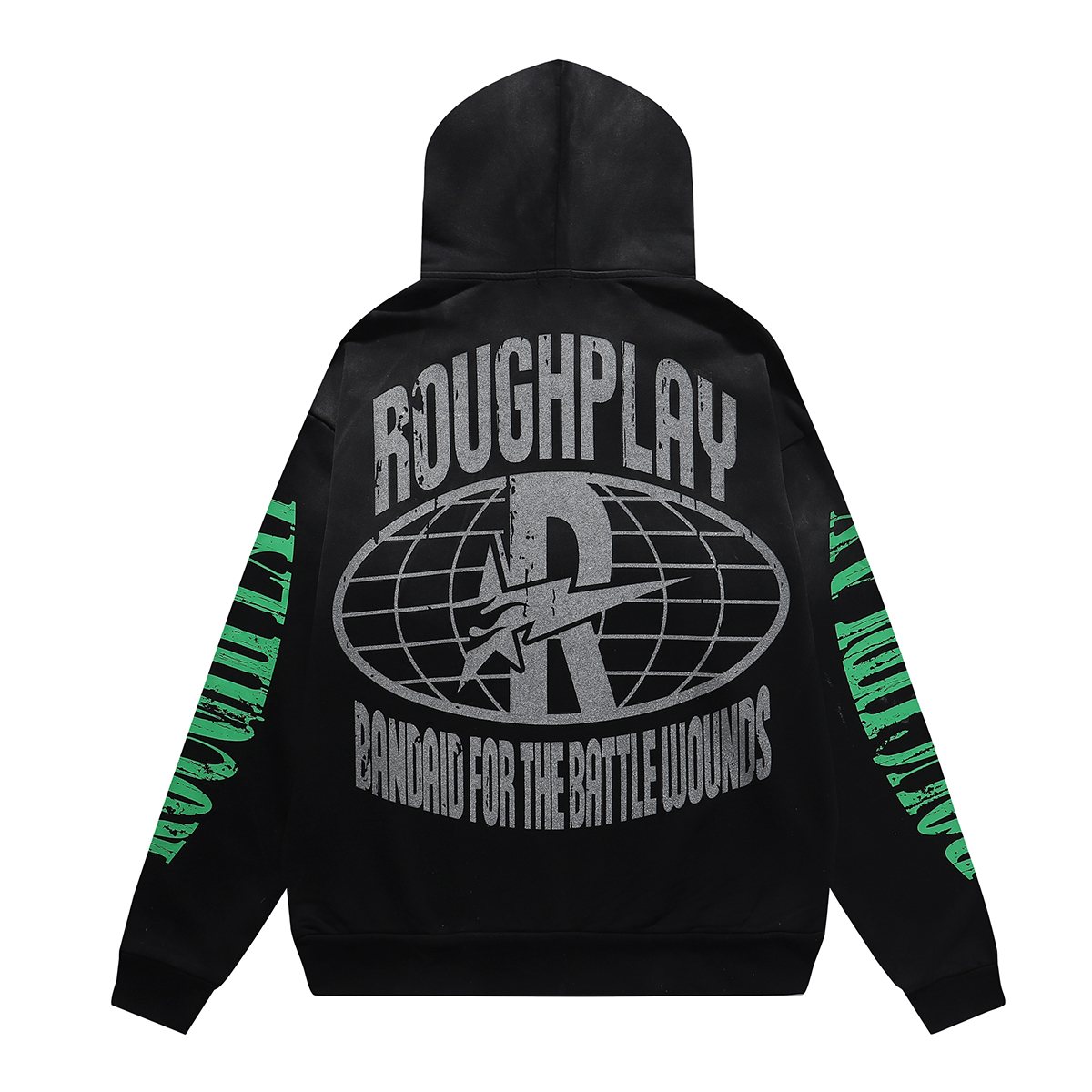 Rough Play SoulBoy Rhinestone Graphic Hoodie — back